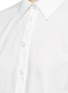 Detail View - Click To Enlarge - CHICTOPIA - Ribbon tie cutout cotton poplin shirt