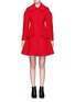 Main View - Click To Enlarge - CHICTOPIA - Puff sleeve tuck pleat wool melton coat