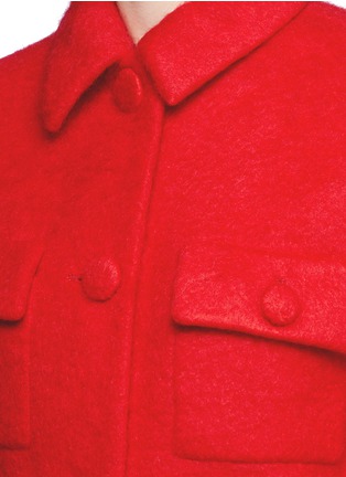 Detail View - Click To Enlarge - CHICTOPIA - Brushed wool blend coat