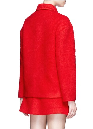 Back View - Click To Enlarge - CHICTOPIA - Brushed wool blend coat