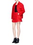 Figure View - Click To Enlarge - CHICTOPIA - Brushed wool blend coat