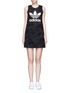 Main View - Click To Enlarge - ADIDAS - Trefoil print embroidered paisley tank dress