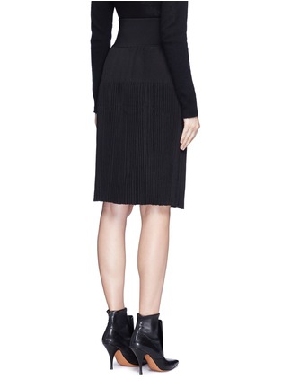 Back View - Click To Enlarge - GIVENCHY - Plissé pleat knit skirt