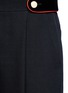 Detail View - Click To Enlarge - GIVENCHY - Button velvet belt wool shorts