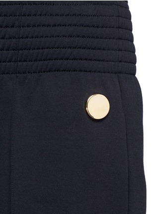 Detail View - Click To Enlarge - GIVENCHY - Decorative button sweatshirt jersey pants
