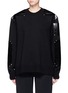 Main View - Click To Enlarge - GIVENCHY - Croc embossed leather patch wool sweater