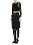 Figure View - Click To Enlarge - GIVENCHY - Colourblock wool knit cropped top