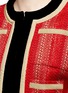 Detail View - Click To Enlarge - GIVENCHY - Decorative button velvet trim military embroidery jacket