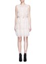Main View - Click To Enlarge - GIVENCHY - Layered lace belted sleeveless dress