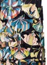 Detail View - Click To Enlarge - GIVENCHY - Crazy Cleopatra print fan appliqué silk dress