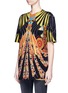 Front View - Click To Enlarge - GIVENCHY - Optical wing print jersey T-shirt