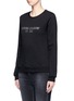 Front View - Click To Enlarge - OPENING CEREMONY - Rhinestone embellished logo cotton sweatshirt
