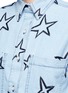 Detail View - Click To Enlarge - ÊTRE CÉCILE - Oversized star embroidered denim shirt