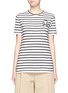 Main View - Click To Enlarge - ÊTRE CÉCILE - 'Starry Eye' felted patch Breton stripe T-shirt