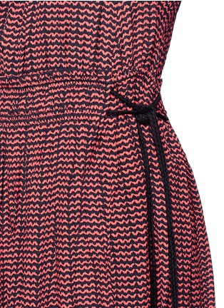 Detail View - Click To Enlarge - APIECE APART - 'Lippard' ripple print silk crepe halterneck dress