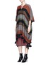 Figure View - Click To Enlarge - APIECE APART - 'Lippard' ripple print silk crepe halterneck dress