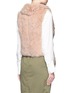 Back View - Click To Enlarge - YVES SALOMON - Waterfall front knit rabbit fur gilet