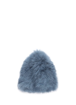 Figure View - Click To Enlarge - YVES SALOMON - Rabbit fur knit beanie