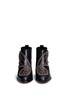 Front View - Click To Enlarge - SOPHIA WEBSTER - 'Karina' butterfly stud embellished leather boots