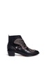 Main View - Click To Enlarge - SOPHIA WEBSTER - 'Karina' butterfly stud embellished leather boots