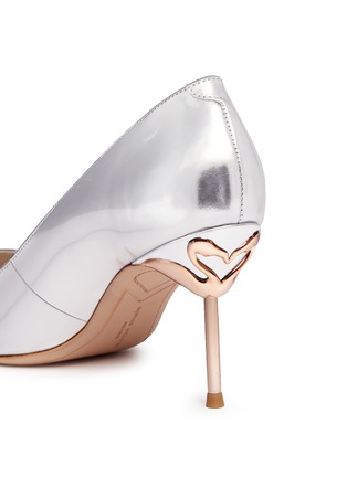 Detail View - Click To Enlarge - SOPHIA WEBSTER - 'Coco Flamingo' mirror leather pumps