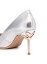 Detail View - Click To Enlarge - SOPHIA WEBSTER - 'Coco Flamingo' mirror leather pumps
