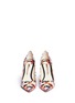 Front View - Click To Enlarge - SOPHIA WEBSTER - 'Coco Flamingo' graphic print leather pumps