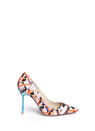 Main View - Click To Enlarge - SOPHIA WEBSTER - 'Coco Flamingo' graphic print leather pumps