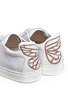 Detail View - Click To Enlarge - SOPHIA WEBSTER - 'Bibi' butterfly wing embroidery leather sneakers