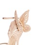 Detail View - Click To Enlarge - SOPHIA WEBSTER - 'Chiara' butterfly embroidery metallic leather sandals