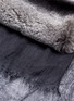 Detail View - Click To Enlarge - CUTULI CULT - Stripe rabbit fur panel modal-cashmere scarf