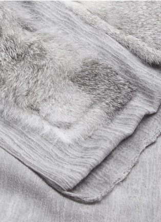Detail View - Click To Enlarge - CUTULI CULT - 'Cochimi' rabbit fur panel scarf