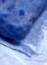 Detail View - Click To Enlarge - CUTULI CULT - Rabbit fur panel stripe modal-cashmere scarf