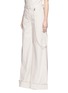 Front View - Click To Enlarge - 72722 - Cotton twill wide leg pants