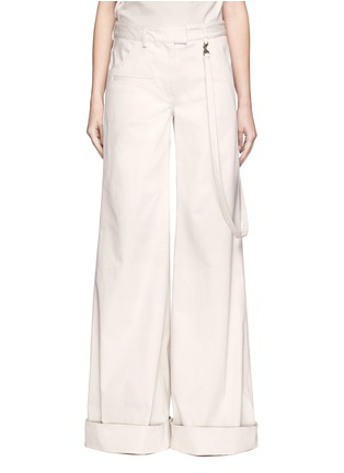 Main View - Click To Enlarge - 72722 - Cotton twill wide leg pants