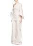 Figure View - Click To Enlarge - 72722 - Cotton twill wide leg pants