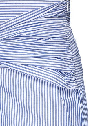 Detail View - Click To Enlarge - 72722 - Bow waist stripe wide leg pants