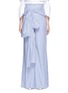 Main View - Click To Enlarge - 72722 - Bow waist stripe wide leg pants