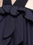 Detail View - Click To Enlarge - MATICEVSKI - 'Lyrical' colourblock ruffle cropped top