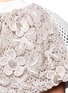 Detail View - Click To Enlarge - MATICEVSKI - 'Majestic' beaded embroidered floral bonded mesh cape