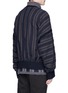 Back View - Click To Enlarge - ZIGGY CHEN - Stripe oversized blouson jacket