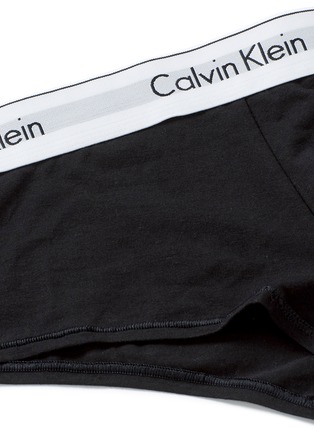 Detail View - Click To Enlarge - CALVIN KLEIN PERFORMANCE - 'Modern Cotton' logo waistband boyshort