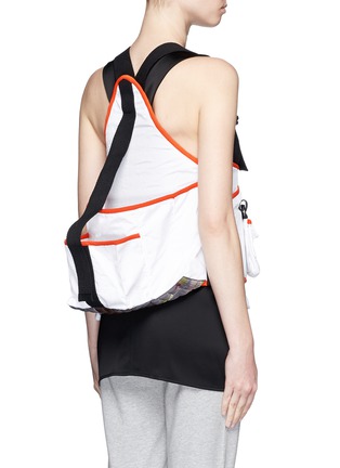 Back View - Click To Enlarge - NO KA’OI - 'Color Wave' sponged yoga backpack