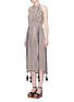 Figure View - Click To Enlarge - APIECE APART - 'La Rosa' chevron print crépon dress