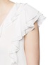 Detail View - Click To Enlarge - APIECE APART - 'Condesa' tassel ruffle silk crépon top