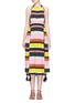 Main View - Click To Enlarge - APIECE APART - 'La Rosa' chevron print silk crépon dress