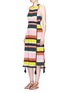 Figure View - Click To Enlarge - APIECE APART - 'La Rosa' chevron print silk crépon dress