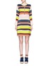 Main View - Click To Enlarge - APIECE APART - 'Galeana' stripe bib front dress
