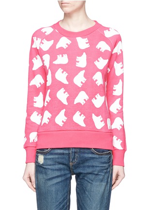 Main View - Click To Enlarge - PERFECT MOMENT - 'Bear' print cotton sweatshirt