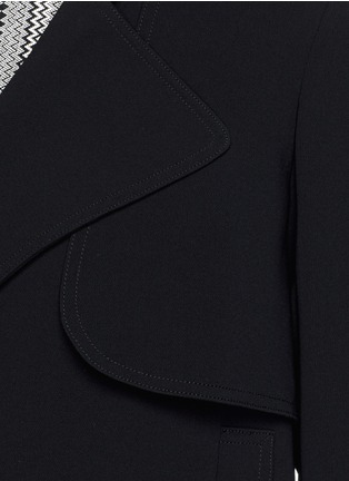 Detail View - Click To Enlarge - THEORY - 'Menefer' oversize lapel crepe trench jacket